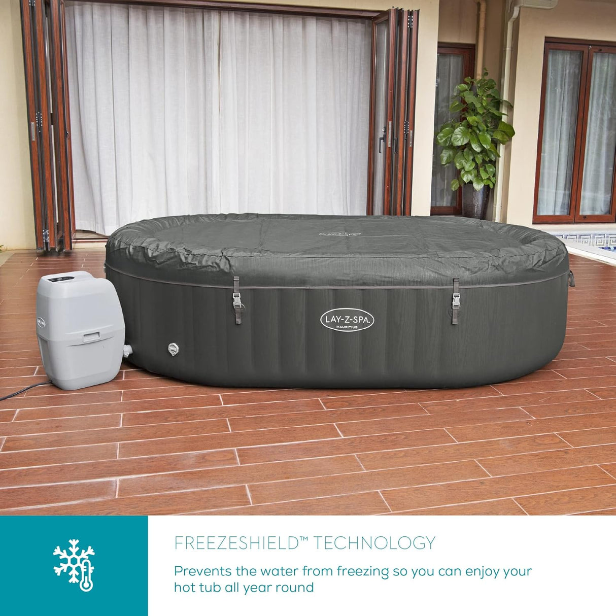 Mauritius AirJet Inflatable Hot Tub with Massage System 5-7 person