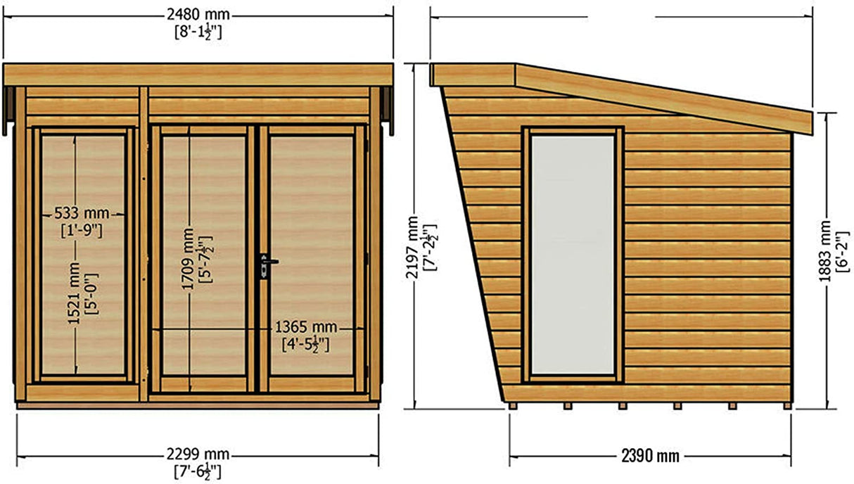 Shire Highclere 8x8 Summerhouse