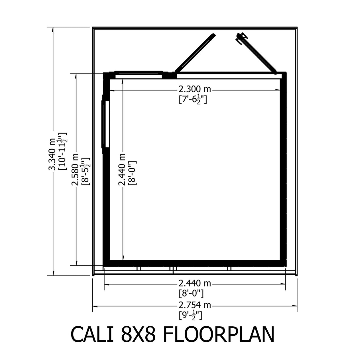 Shire Cali 8x8 Garden Office