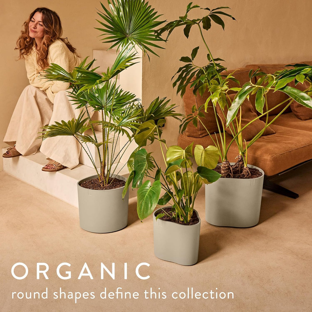 Eden 30cm Indoor / Outdoor Plant Pot - Soft Taupe
