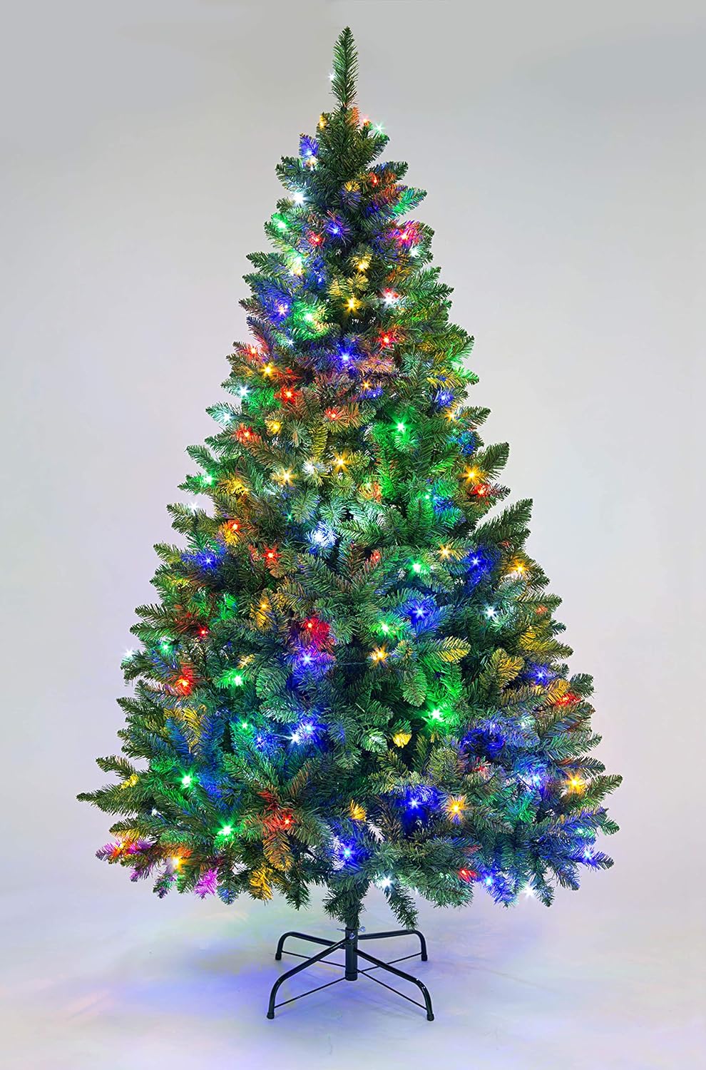 Imperial Pine Pre-Lit Christmas Tree 8ft/240cm - Multicolour LEDs