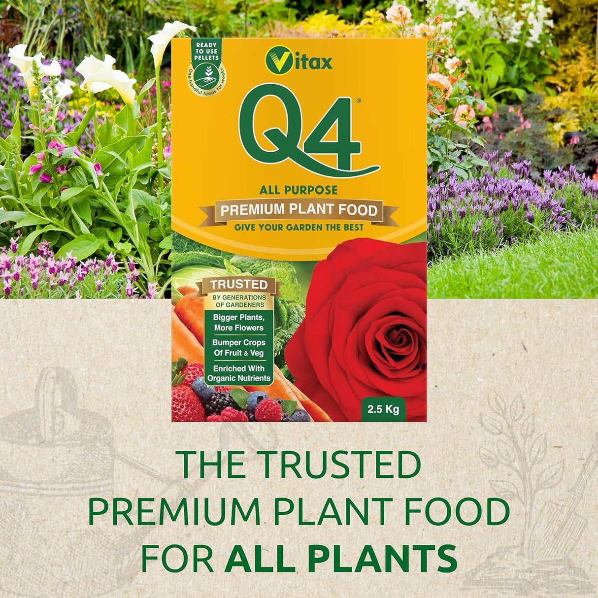 Vitax Q4 All Purpose Plant Food - 2.5 Kg