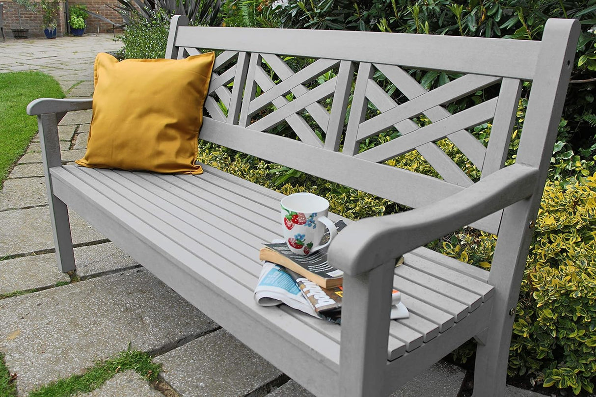 Winawood Speyside Polymer Wood Effect 3 Seat Bench - Stone Grey UNDELIVERED ITEM