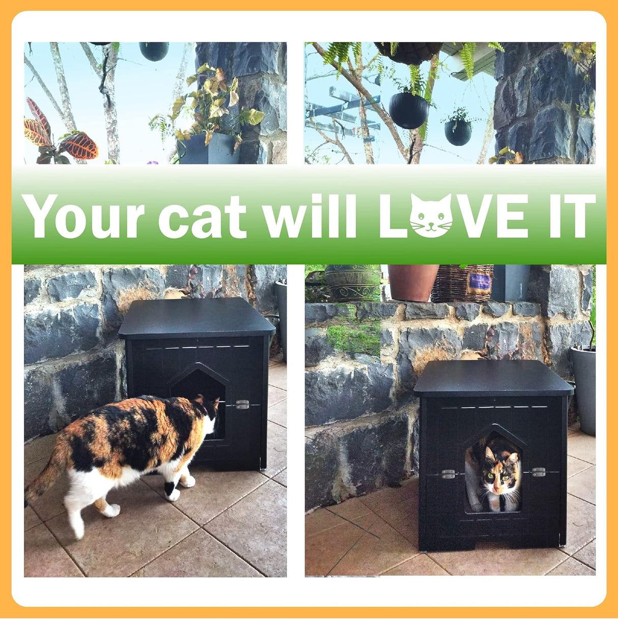 Catshire Hidden Litter Tray in Black