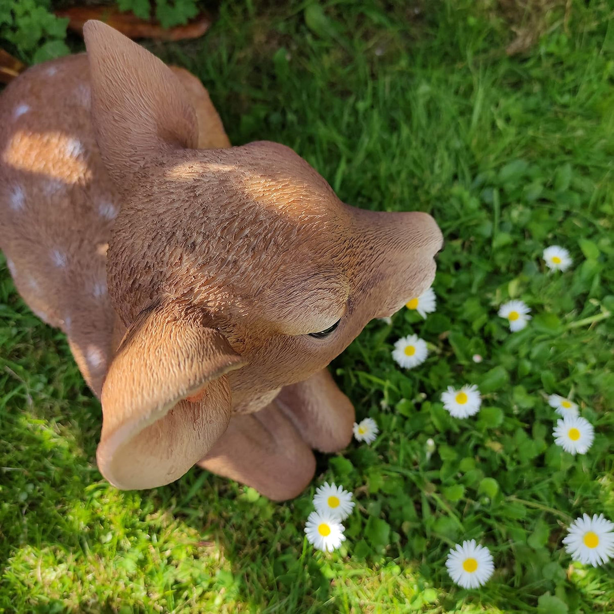Laying Fallow Deer Garden Ornament