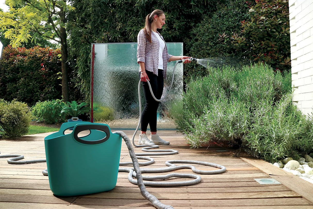 Hozelock Aquapop Blue 30m Extendable Irrigation Hose