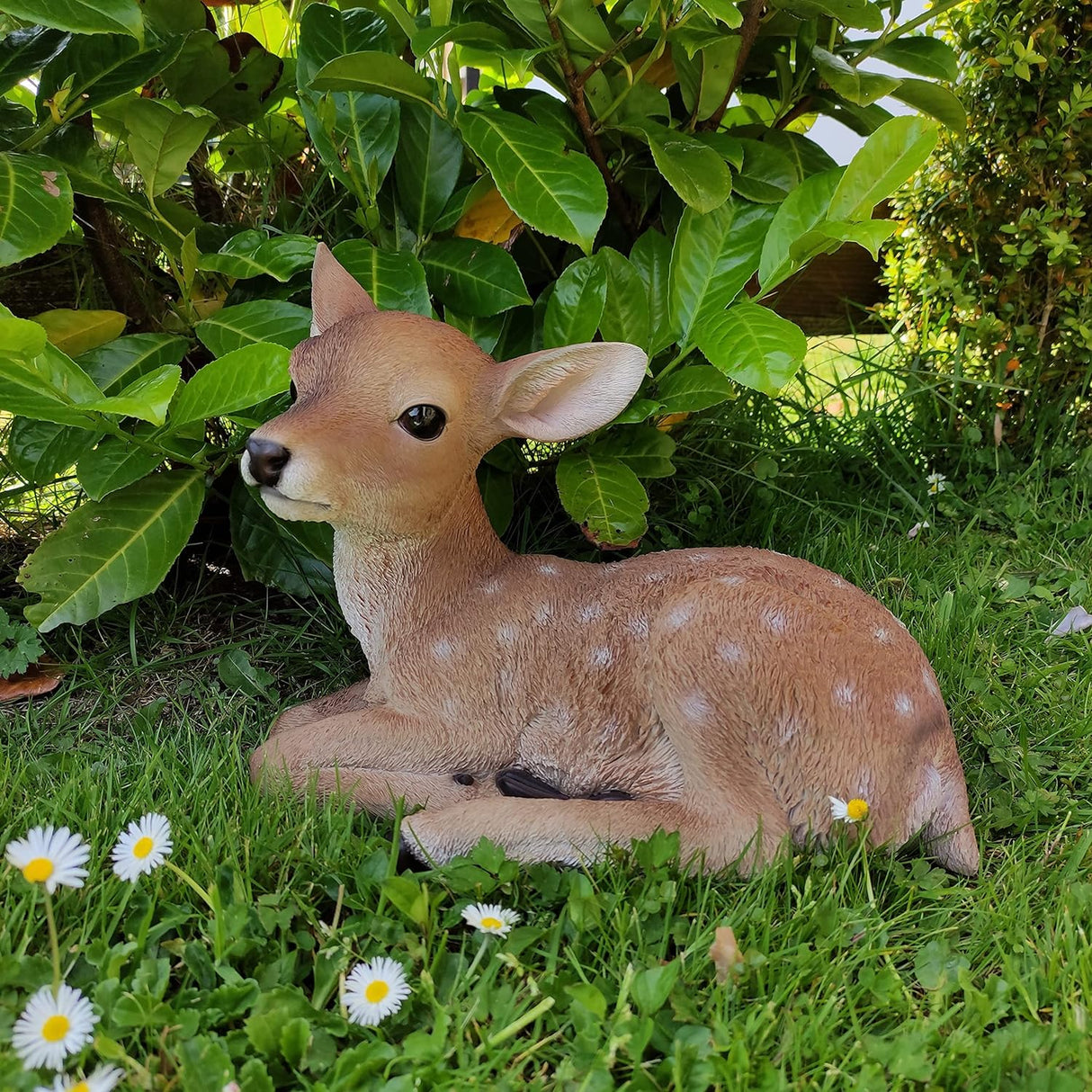 Laying Fallow Deer Garden Ornament