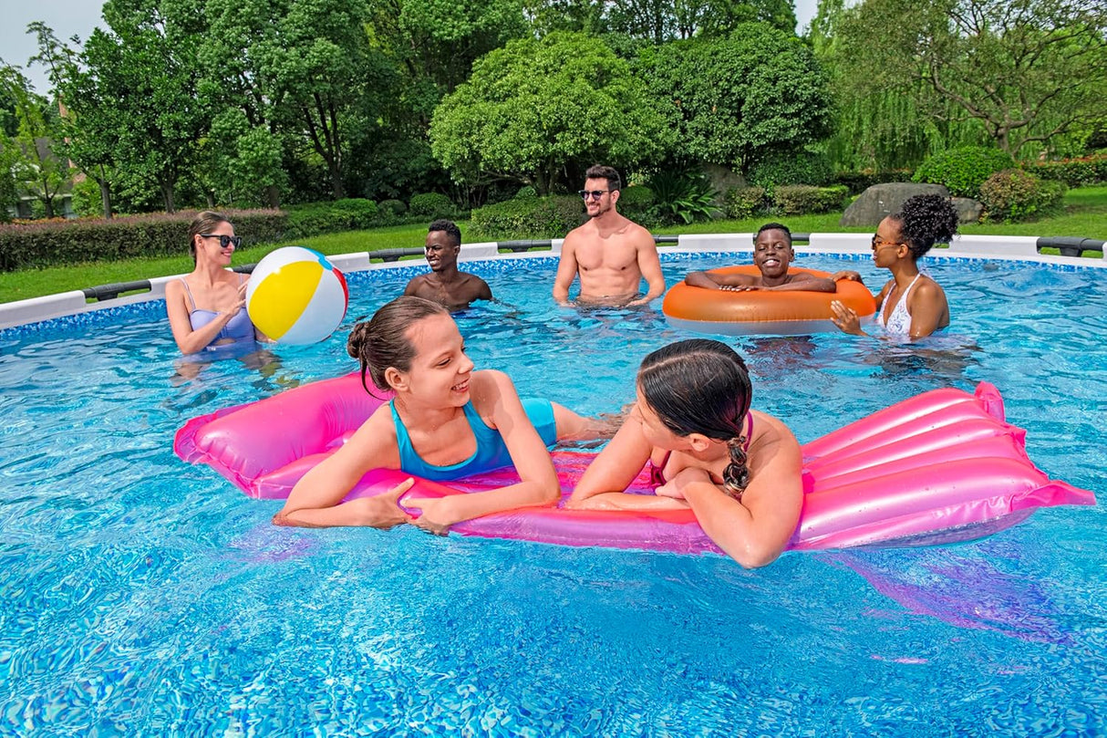 Bestway 12ft x 30in Grey Round Steel Pro Max Above Ground Pool Set