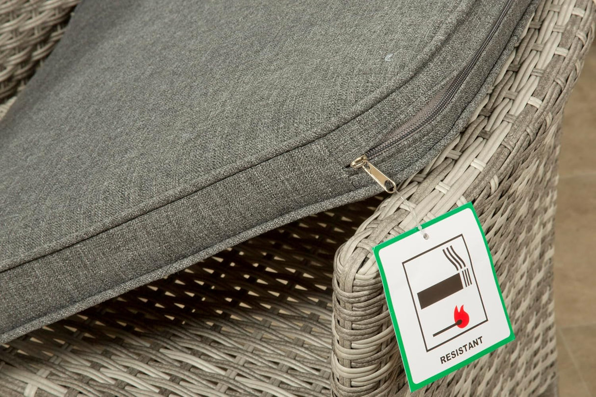 Sarasota 8 Seat Oval Dining Set in Grey