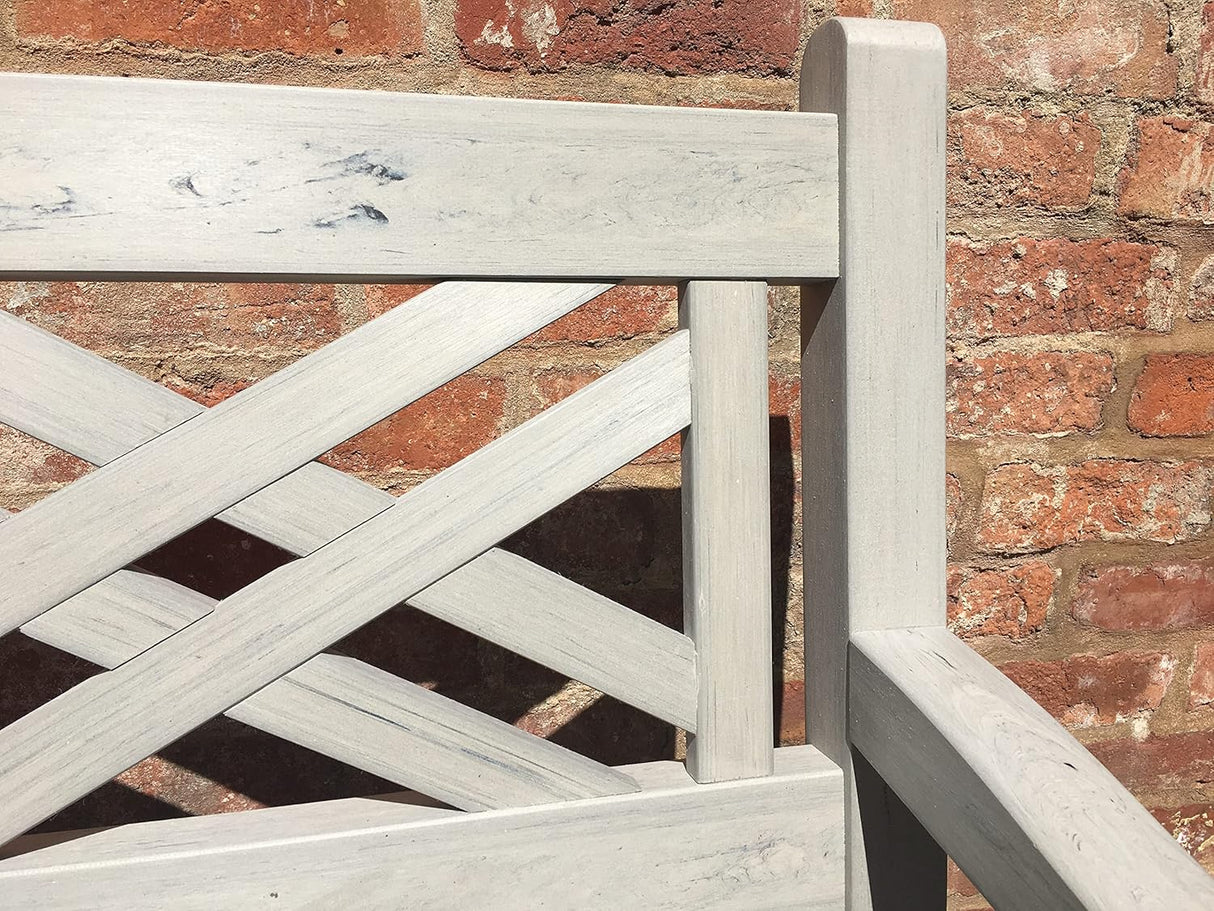 Winawood Speyside Polymer Wood Effect 2 Seat Bench - Stone Grey