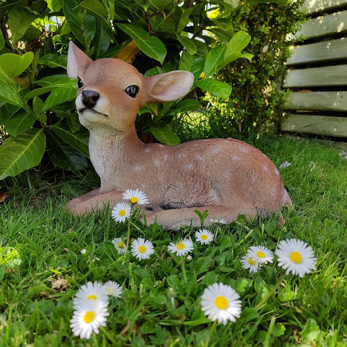Laying Fallow Deer Garden Ornament