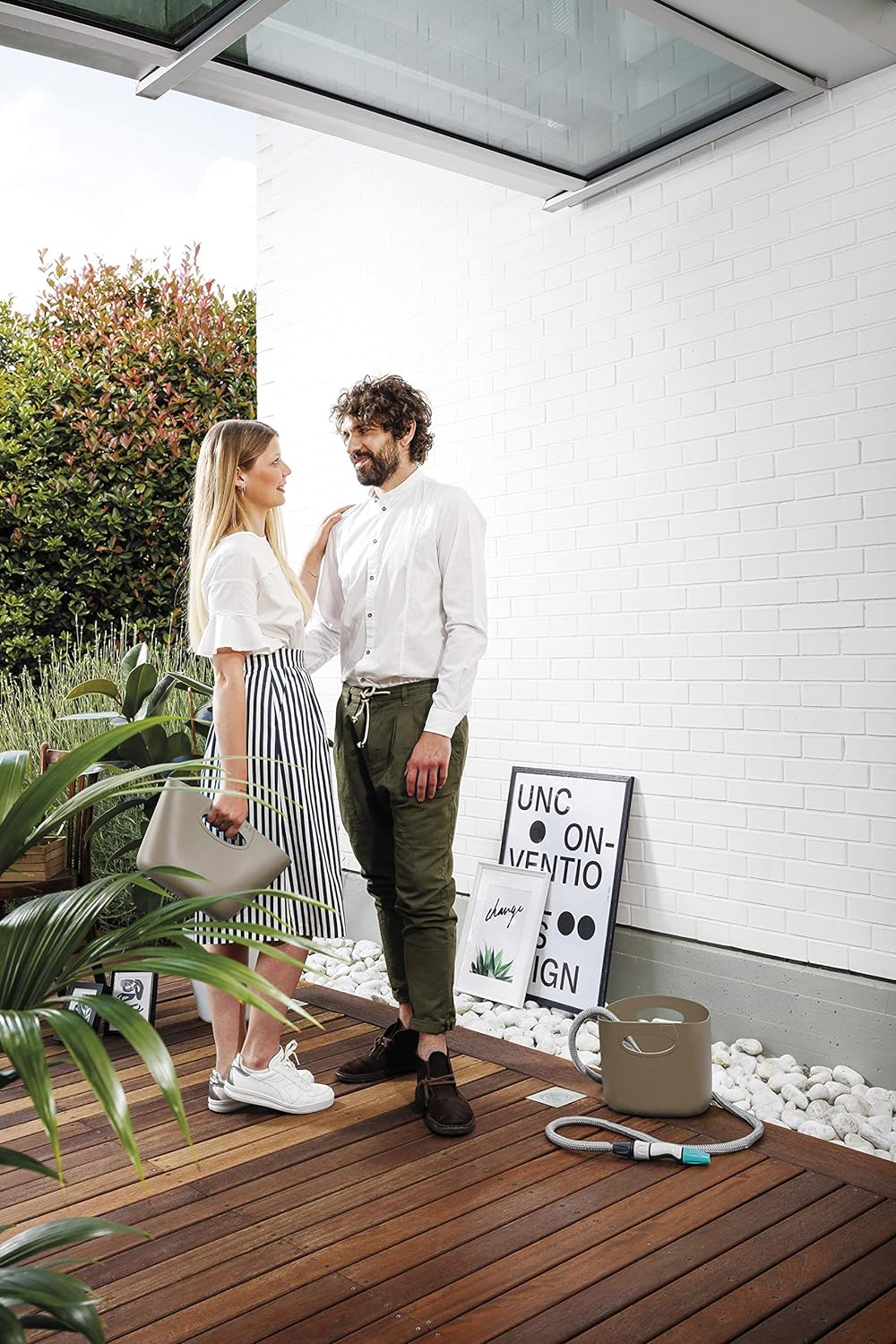 Hozelock Aquapop Grey Irrigation Kit With 15m Extendable Hose