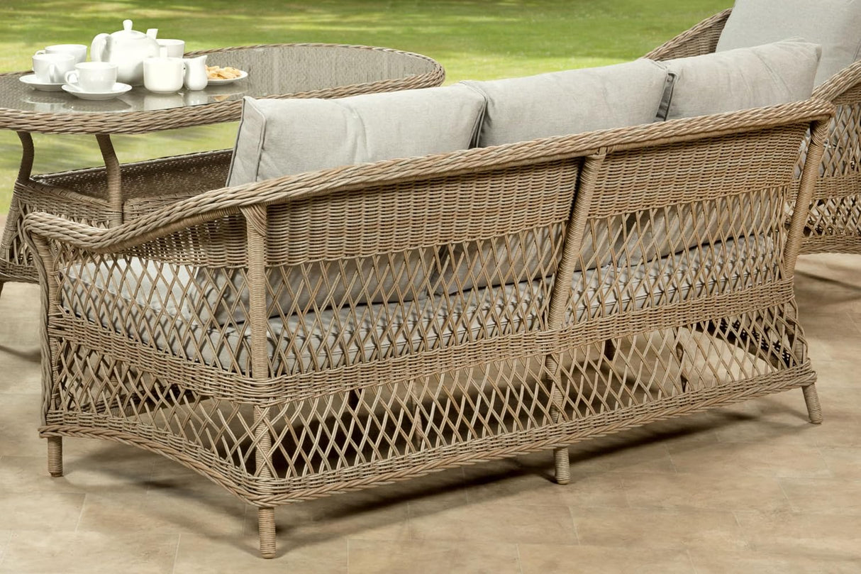 Palermo Serena 3 Seat Rattan Sofa Lounge Set