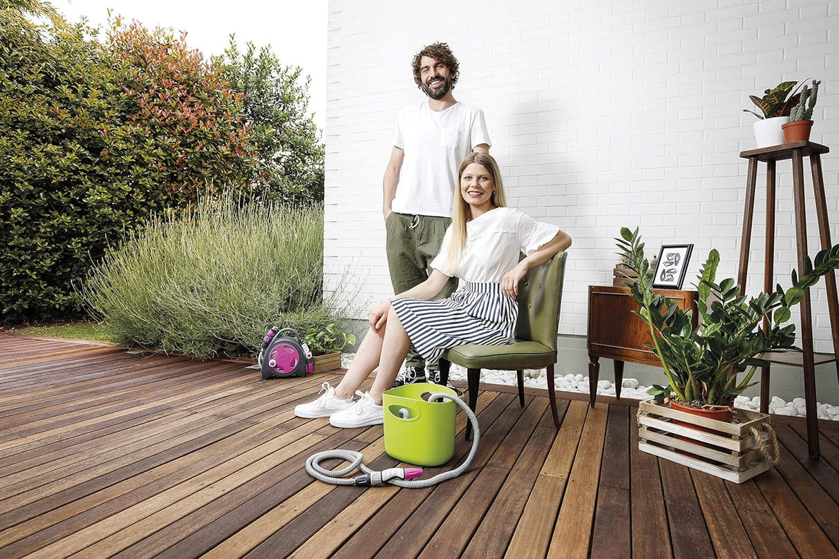 Hozelock Aquapop Lime Irrigation Kit With 15m Extendable Hose