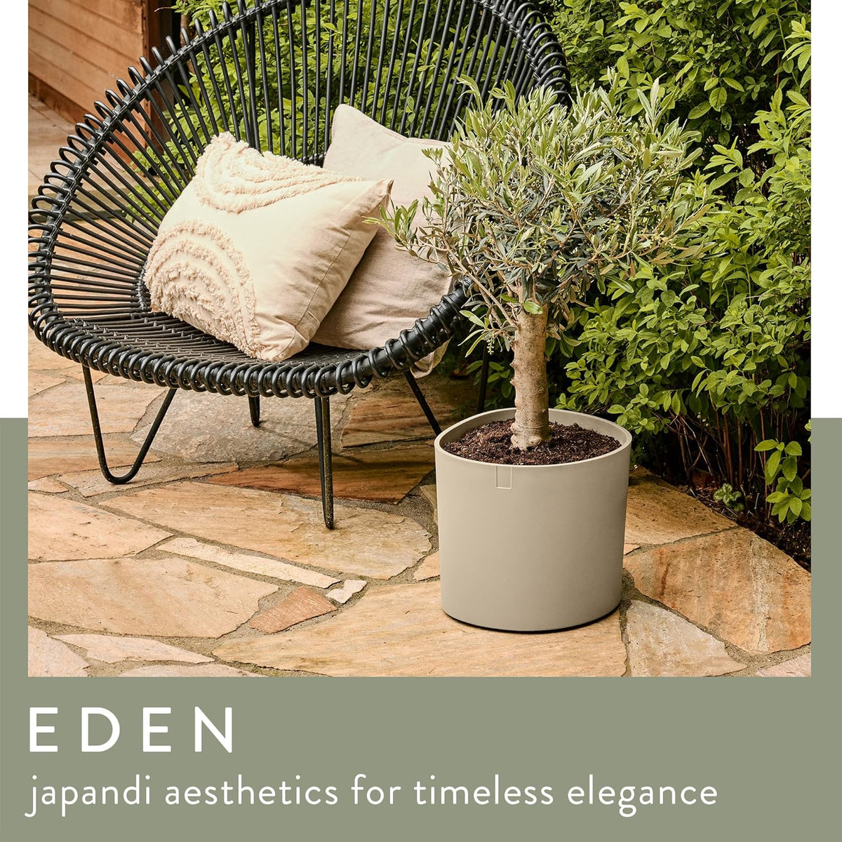 Eden 30cm Indoor / Outdoor Plant Pot - Soft Taupe