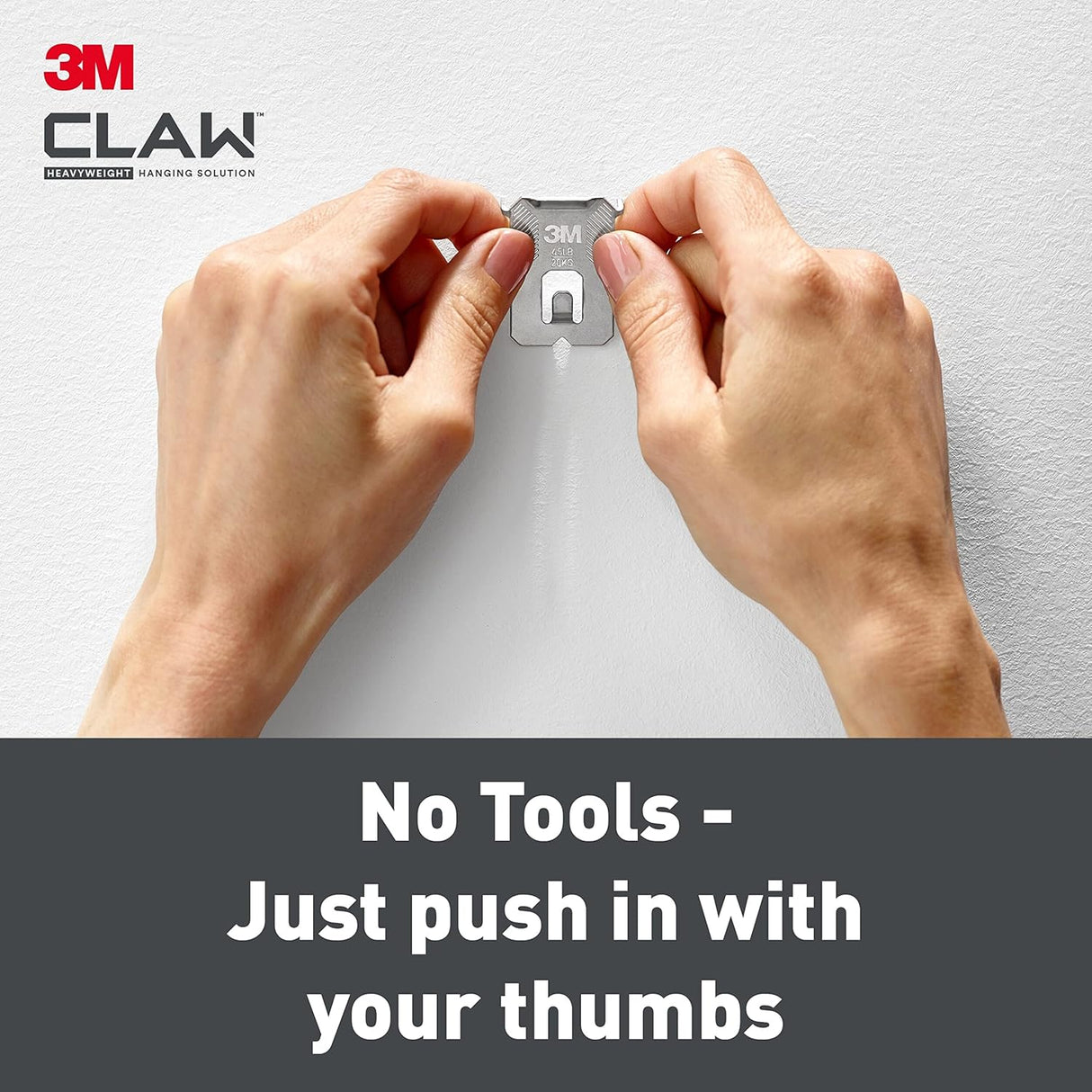 Plasterboard Picture Hanging Wall Hooks 4 Hangers - Holds up to 20 kg