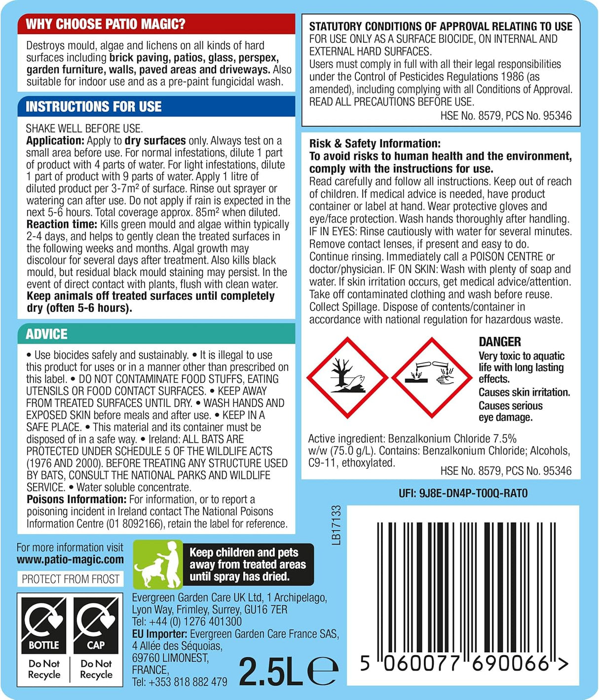 Patio Magic! Concentrate: Ideal for Patios, Paths and Driveways 2.5L