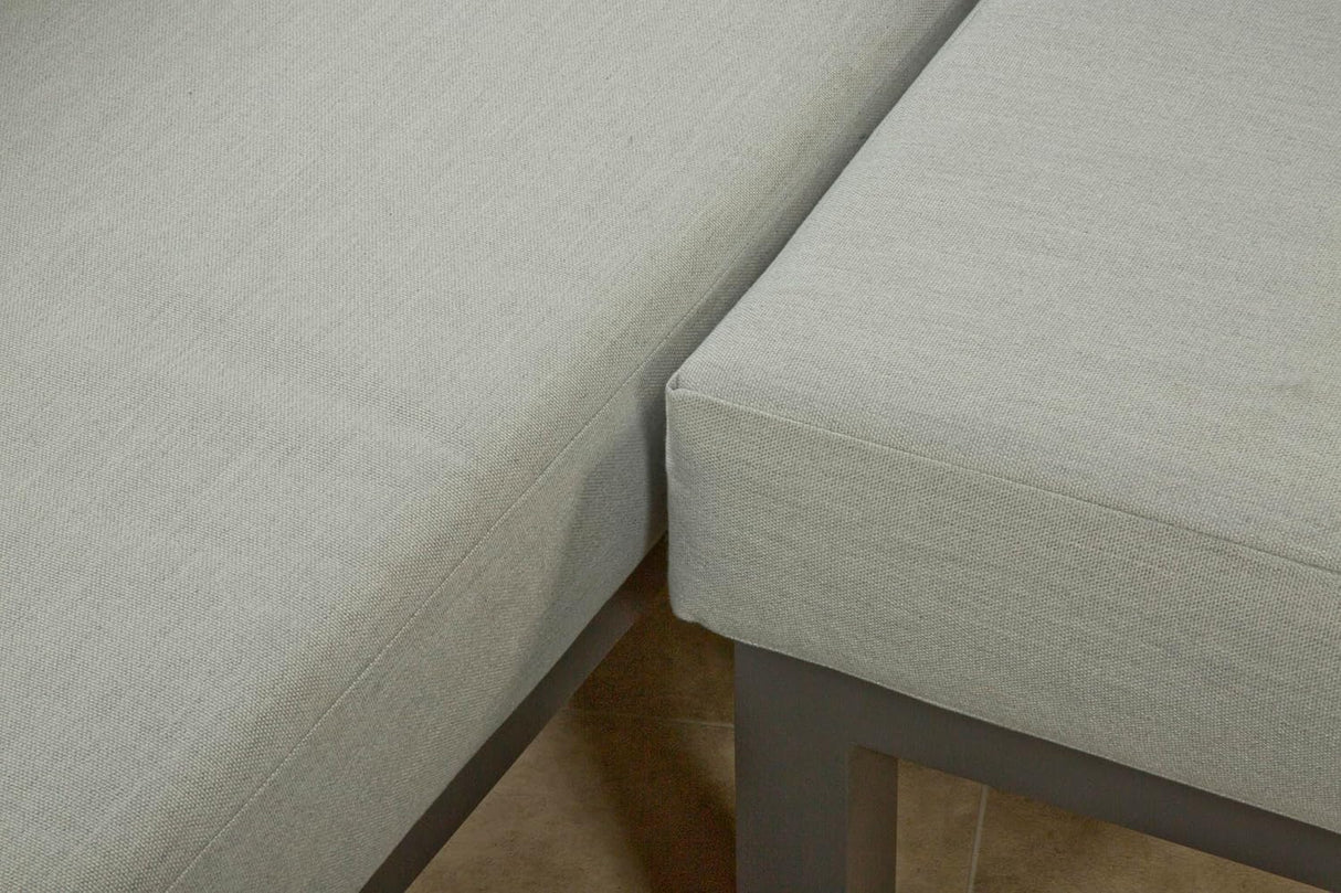 Marlborough Large Corner Set with Aluminium Frame with Raise and Lower Table