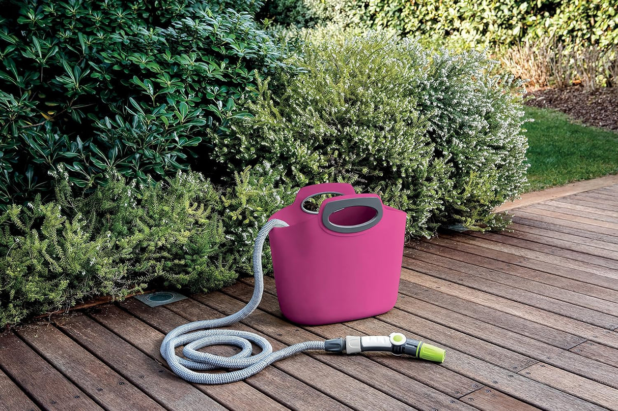 Hozelock Aquapop Fuschia 30m Extendable Irrigation Hose
