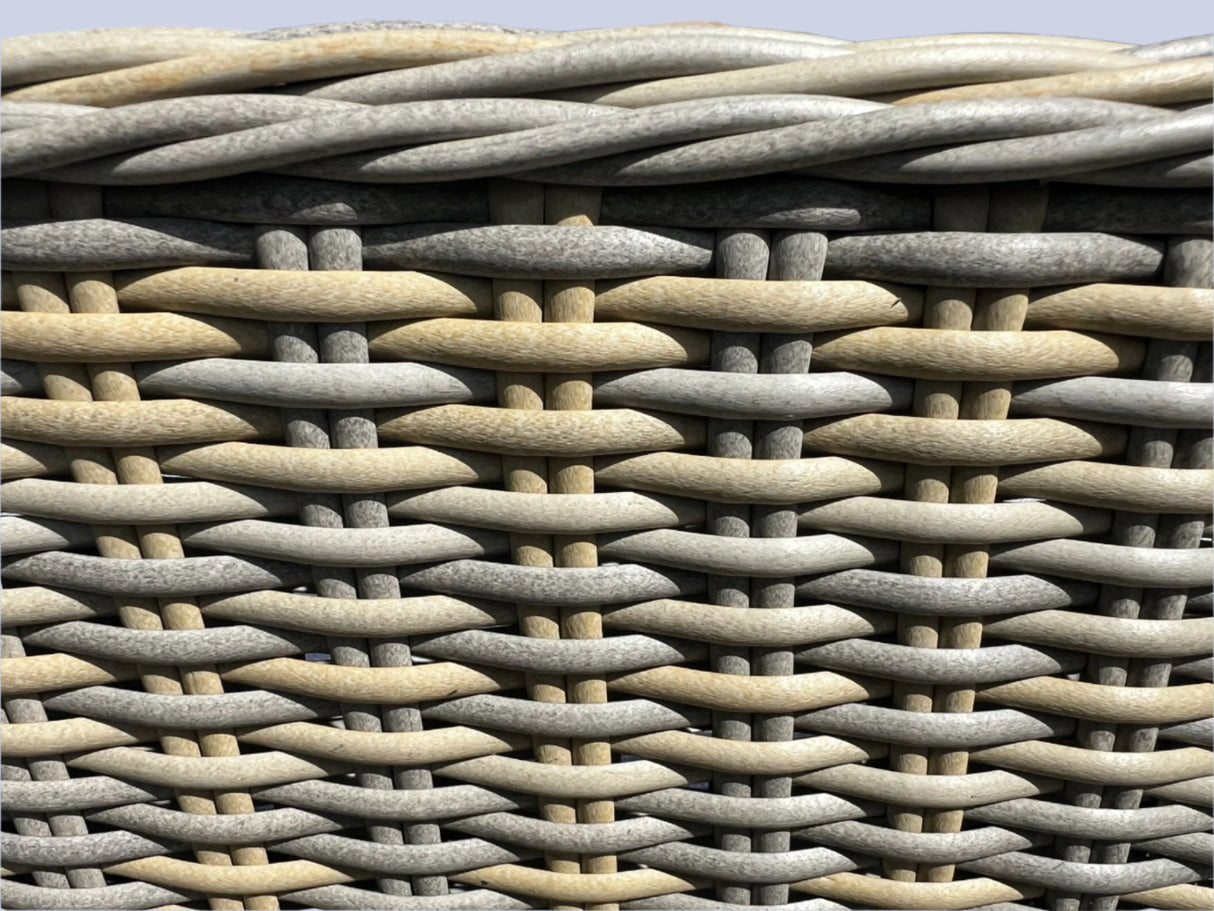 Sorrento Reclining Rattan Bistro Garden Furniture With Table