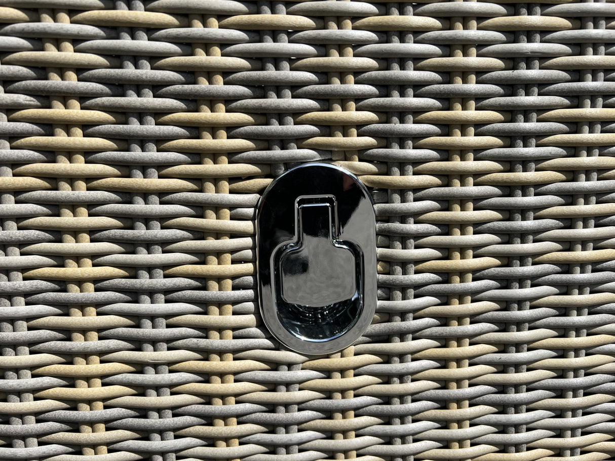 Sorrento Reclining Rattan Bistro Garden Furniture With Table