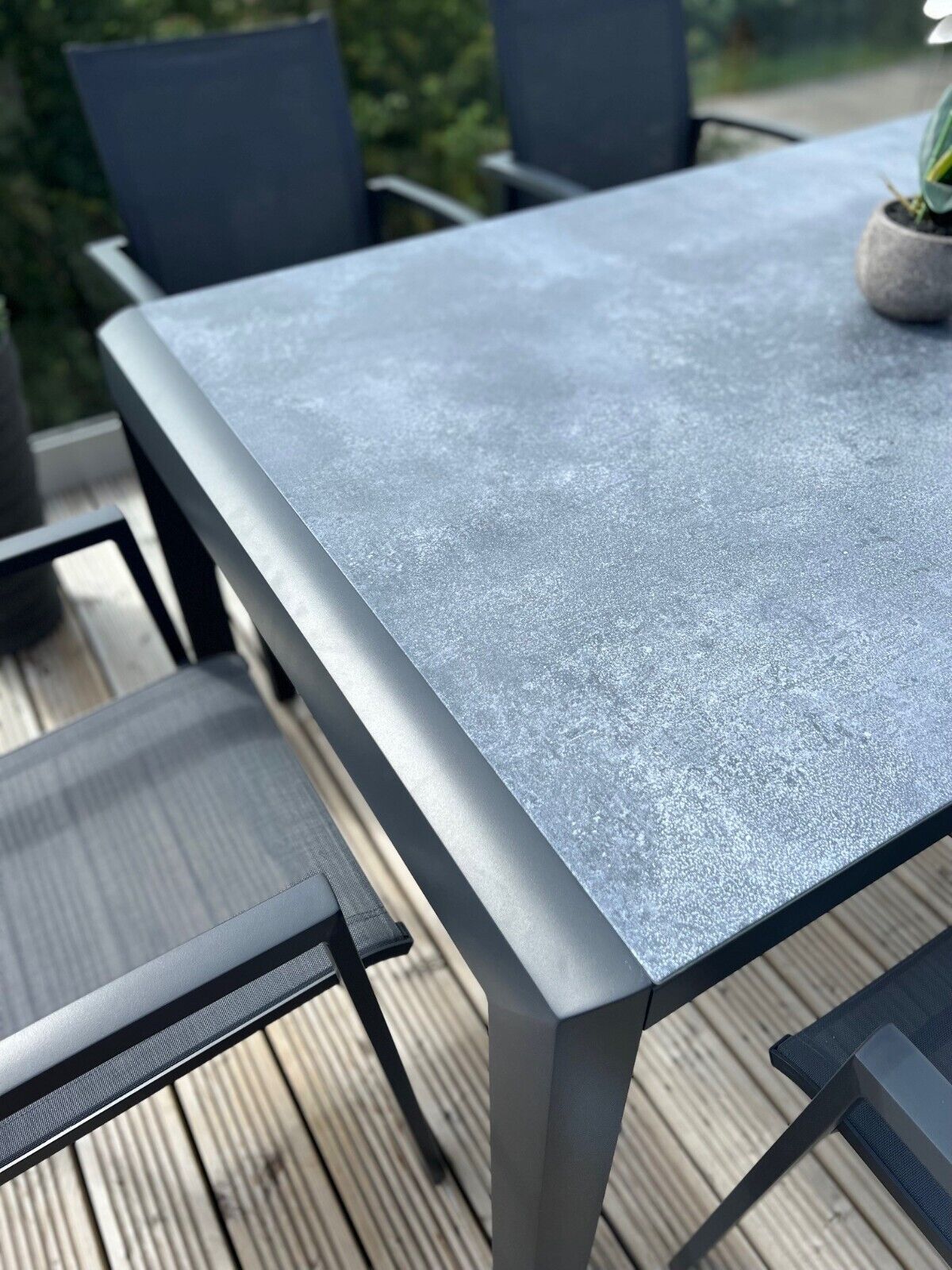 Anzio Aluminium 6 Seat Rectangular Dining Set