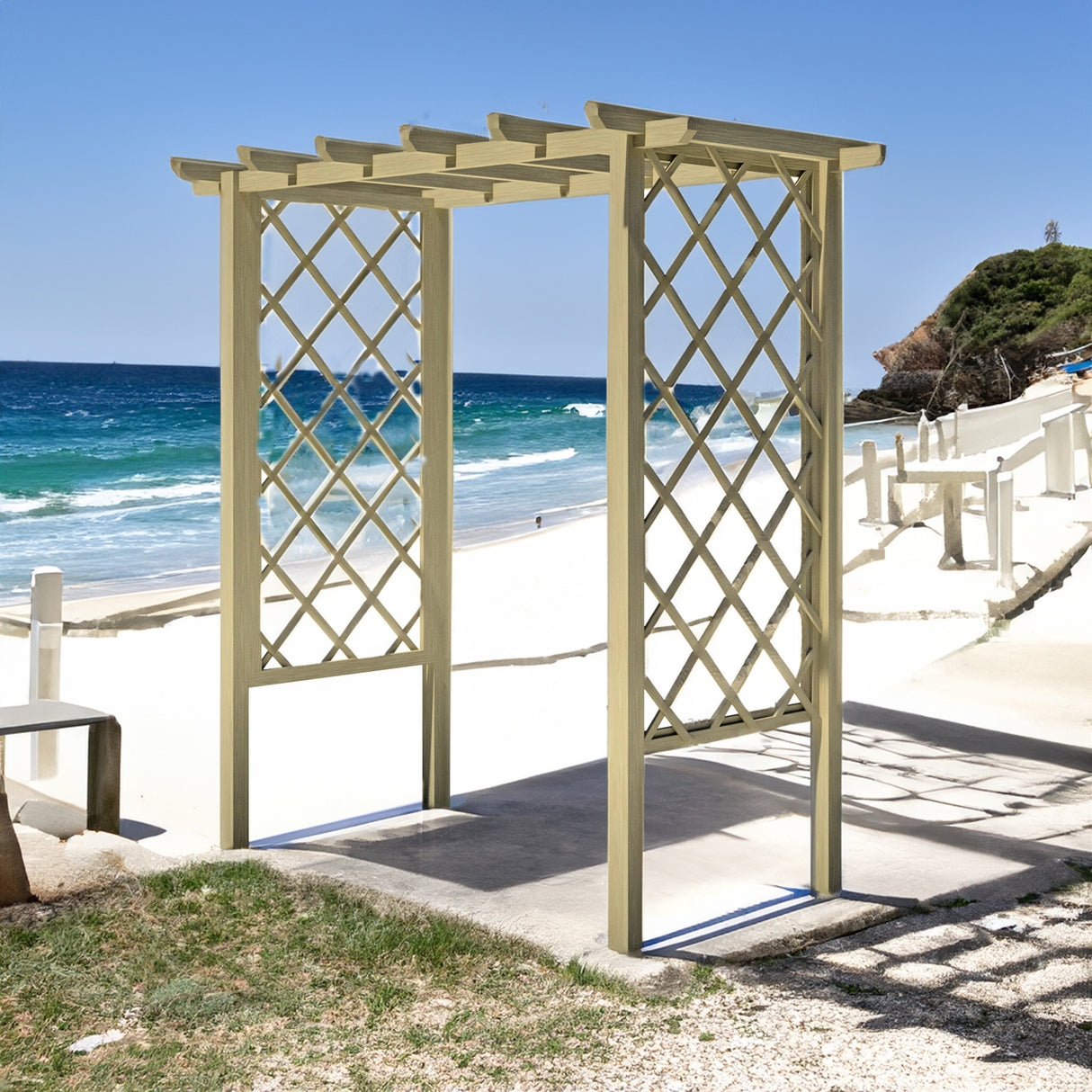 Shire 6x3 Arch Trellis Pergola