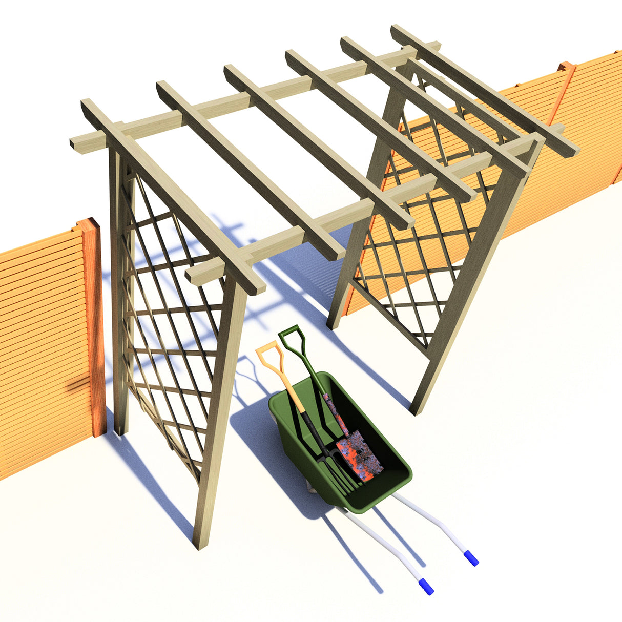 Shire 6x3 Arch Trellis Pergola