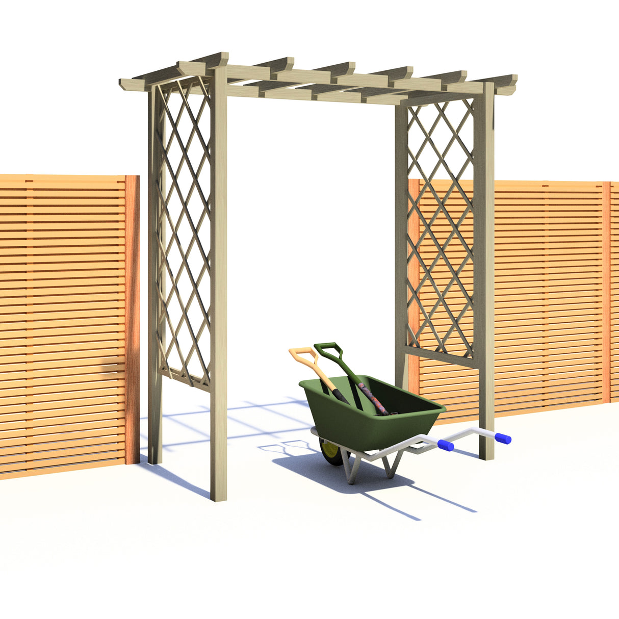 Shire 6x3 Arch Trellis Pergola