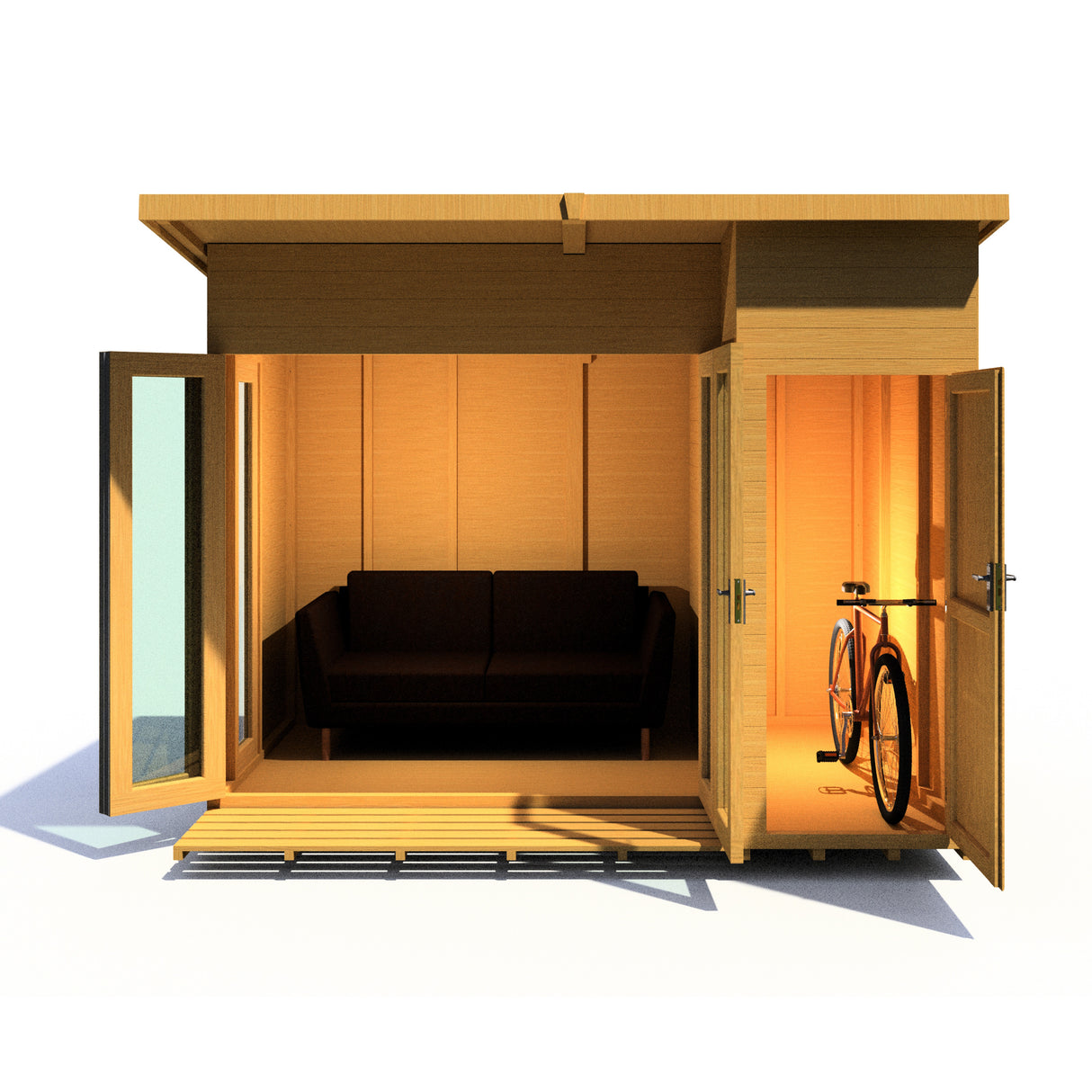 Shire Aster 10x8 Summerhouse Right Hand Store Version