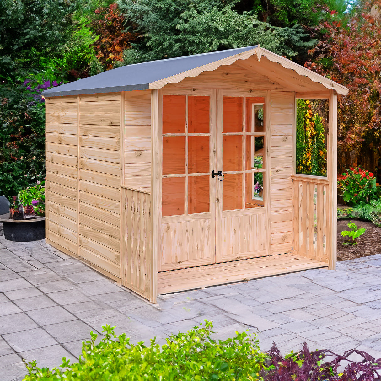 Shire Buckingham 7x7 Summerhouse with Verandah
