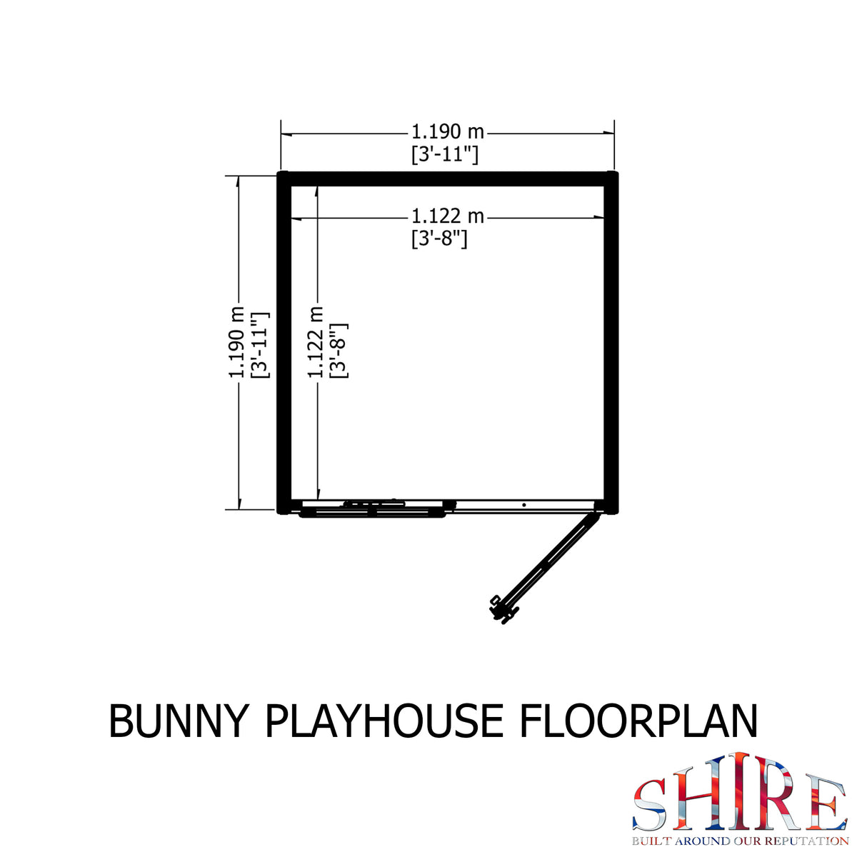 Shire 4x4 Bunny Playhouse
