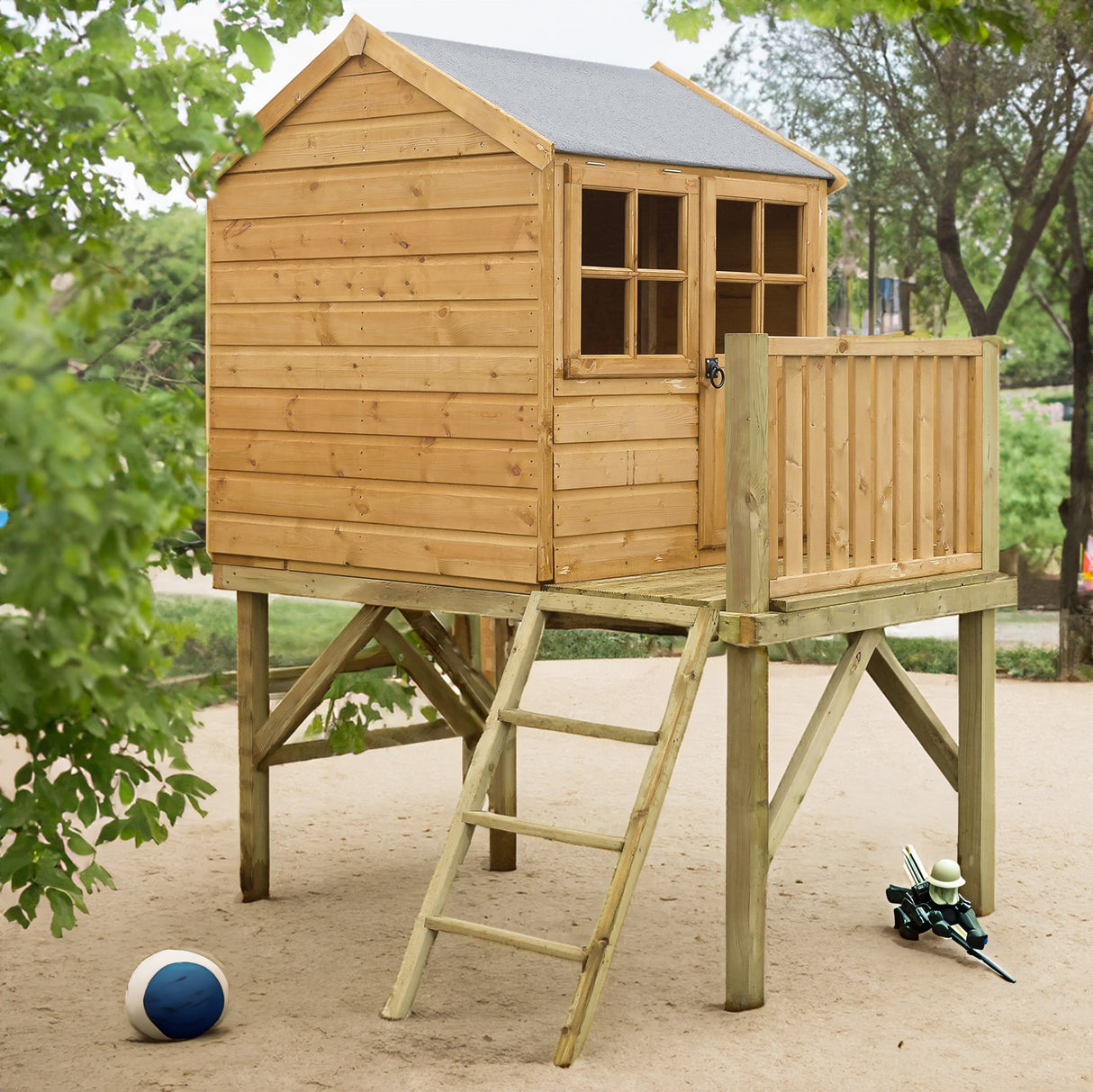 Shire Bunny + Platfom 6x4 Playhouse