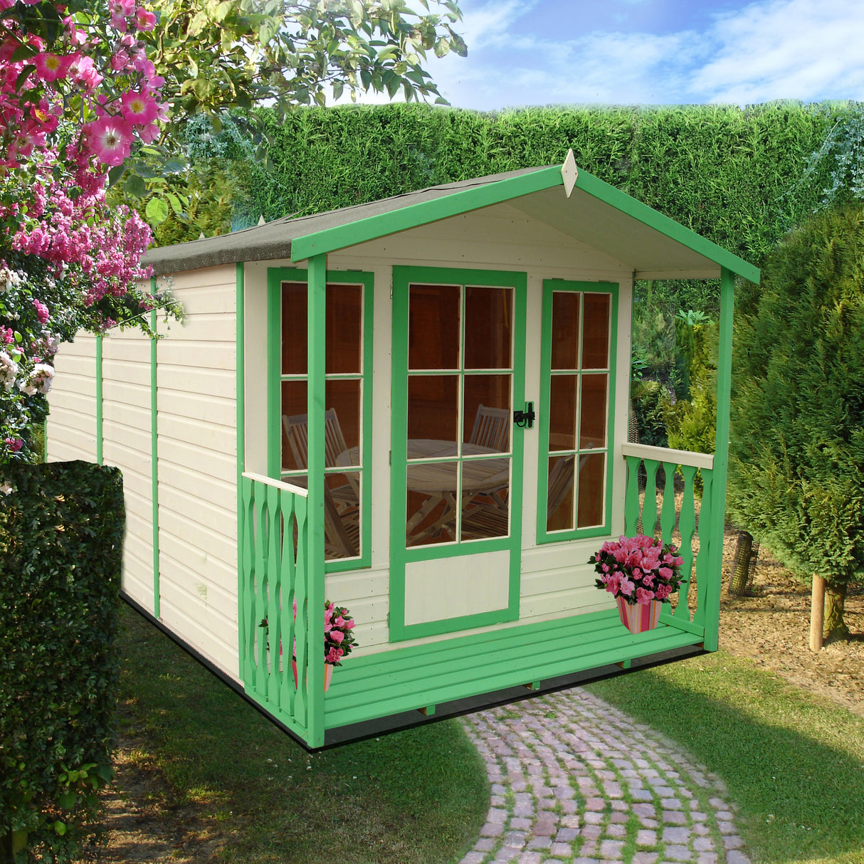 Shire Badminton 7x10 Summerhouse with Verandah