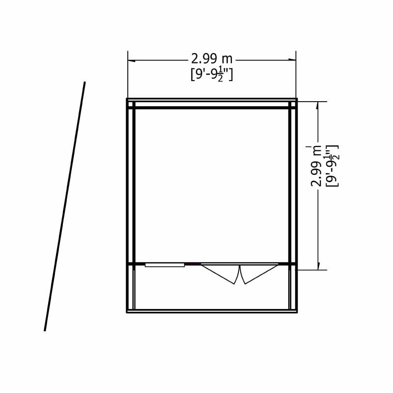 Shire Belgravia 10x10 28mm Log Cabin