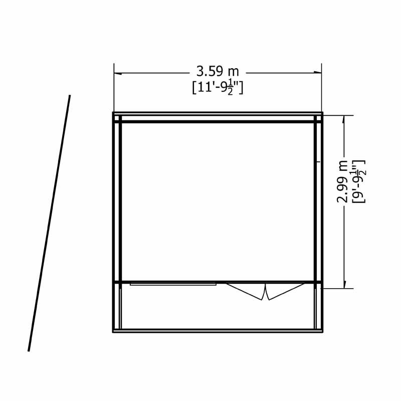 Shire Belgravia 10x12 28mm Log Cabin