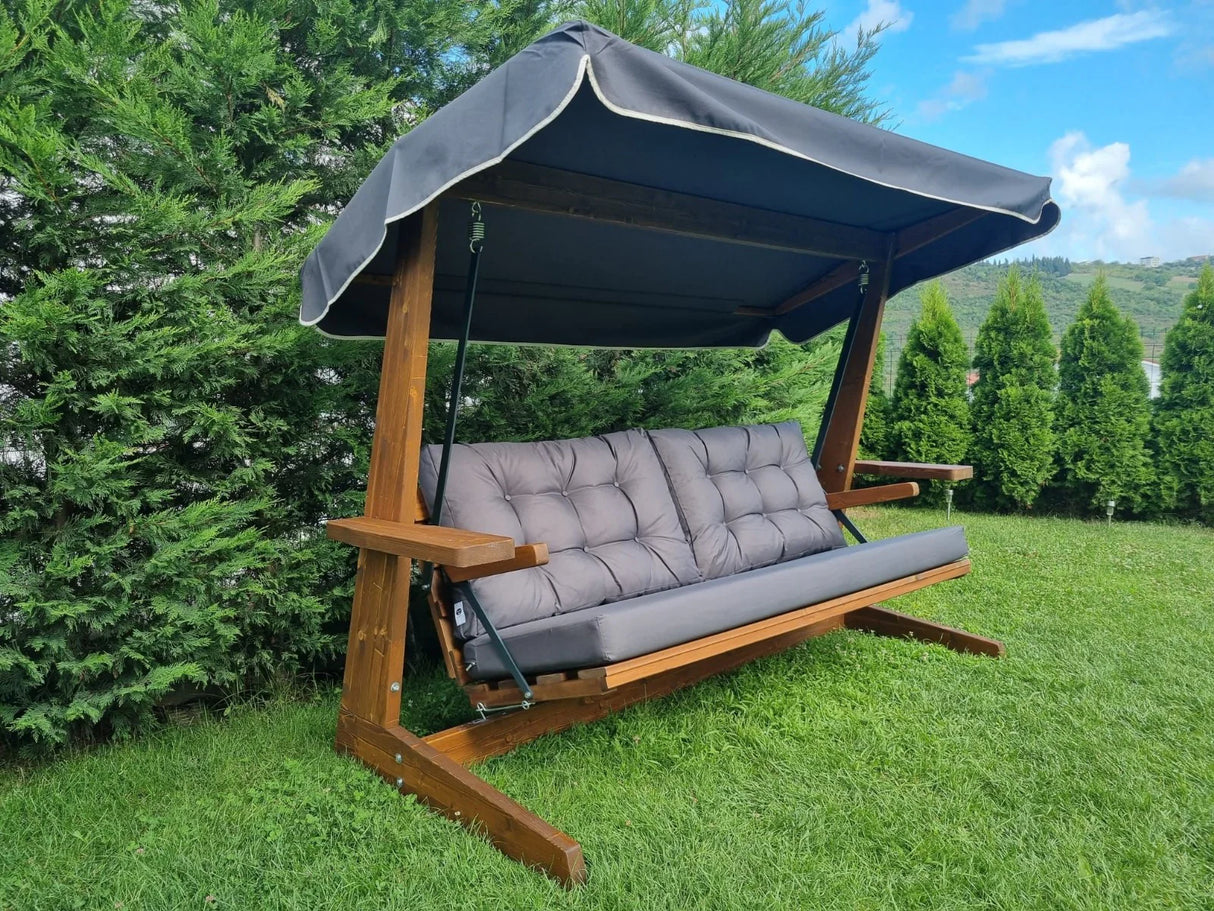 Brestwick 2400 Pine Frame 3 Seat Garden Swing