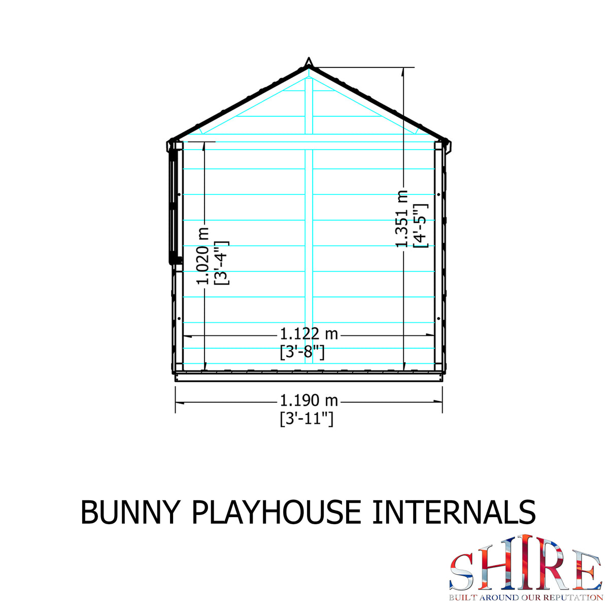 Shire 4x4 Bunny Playhouse
