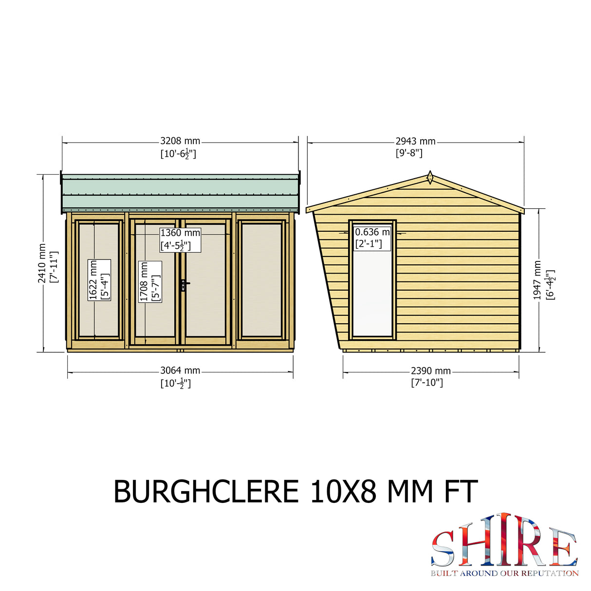 Shire Burghclere 10x8 Shiplap Summerhouse