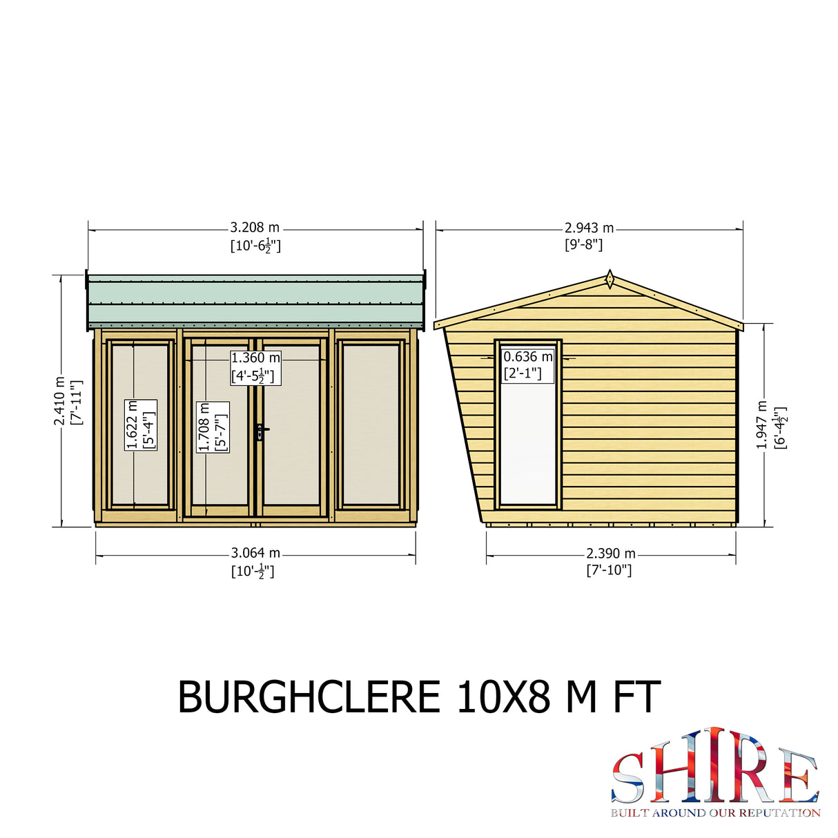 Shire Burghclere 10x8 Shiplap Summerhouse