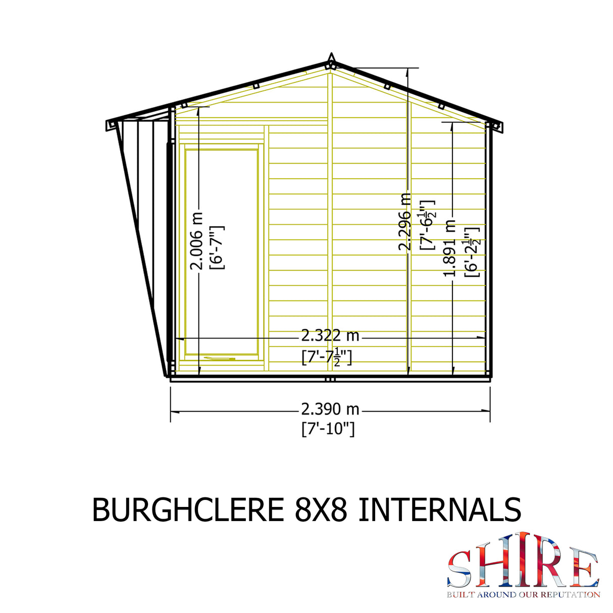 Shire Burghclere 8x8 Shiplap Summerhouse