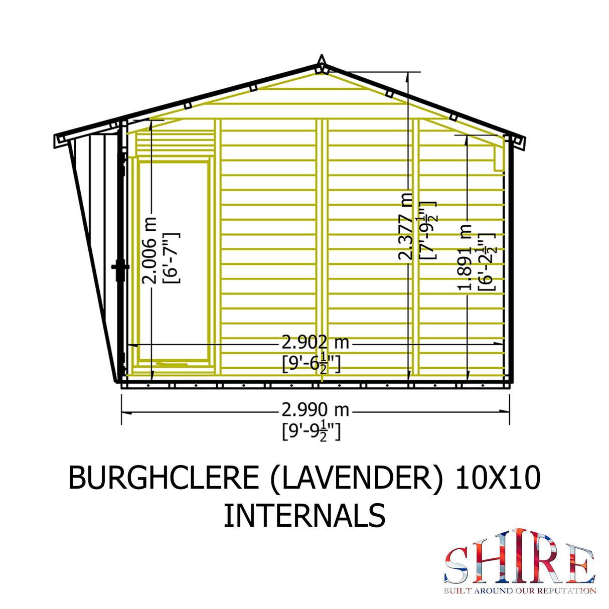 Shire Burghclere 10x10 Summerhouse