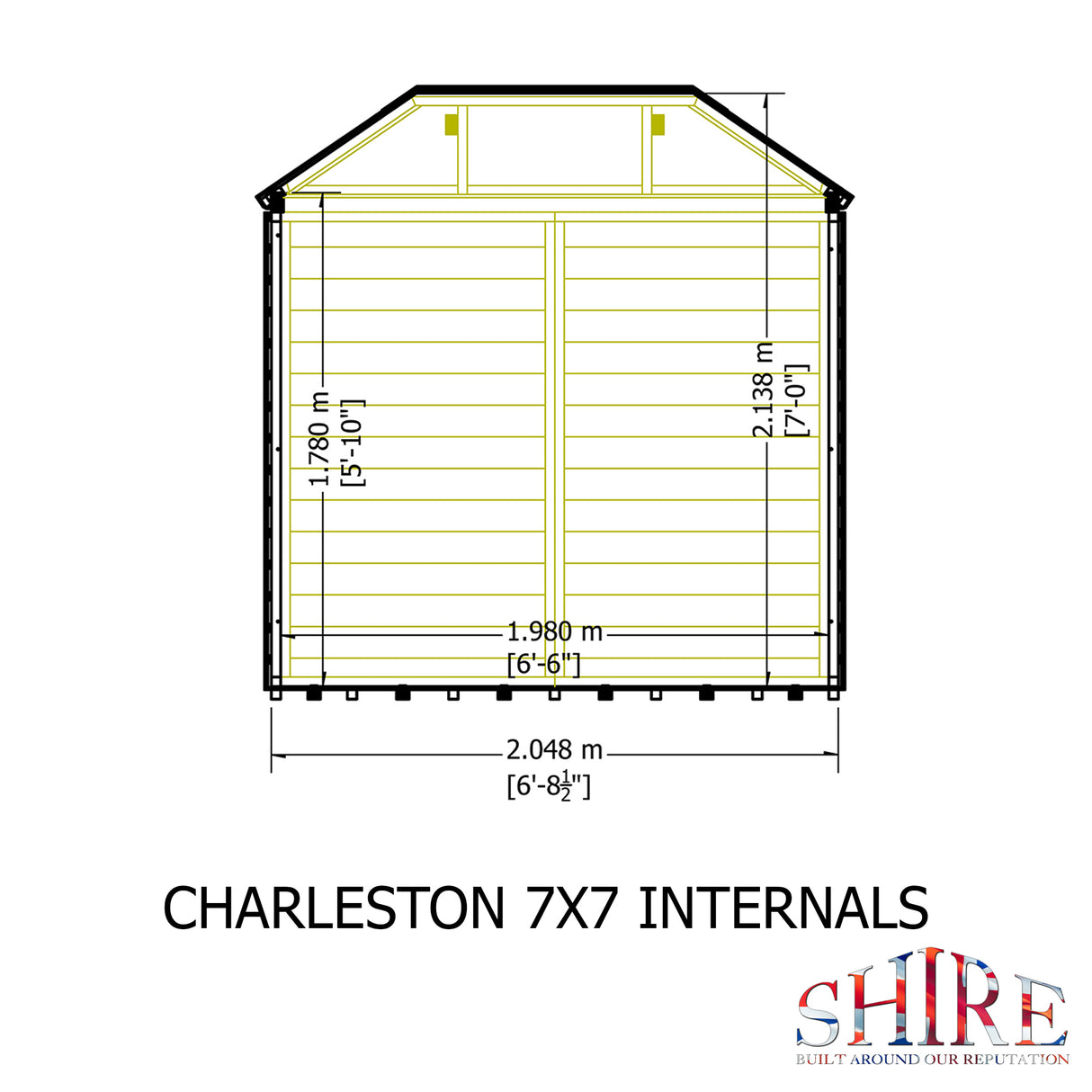 Shire Charleston 7x7 Summerhouse