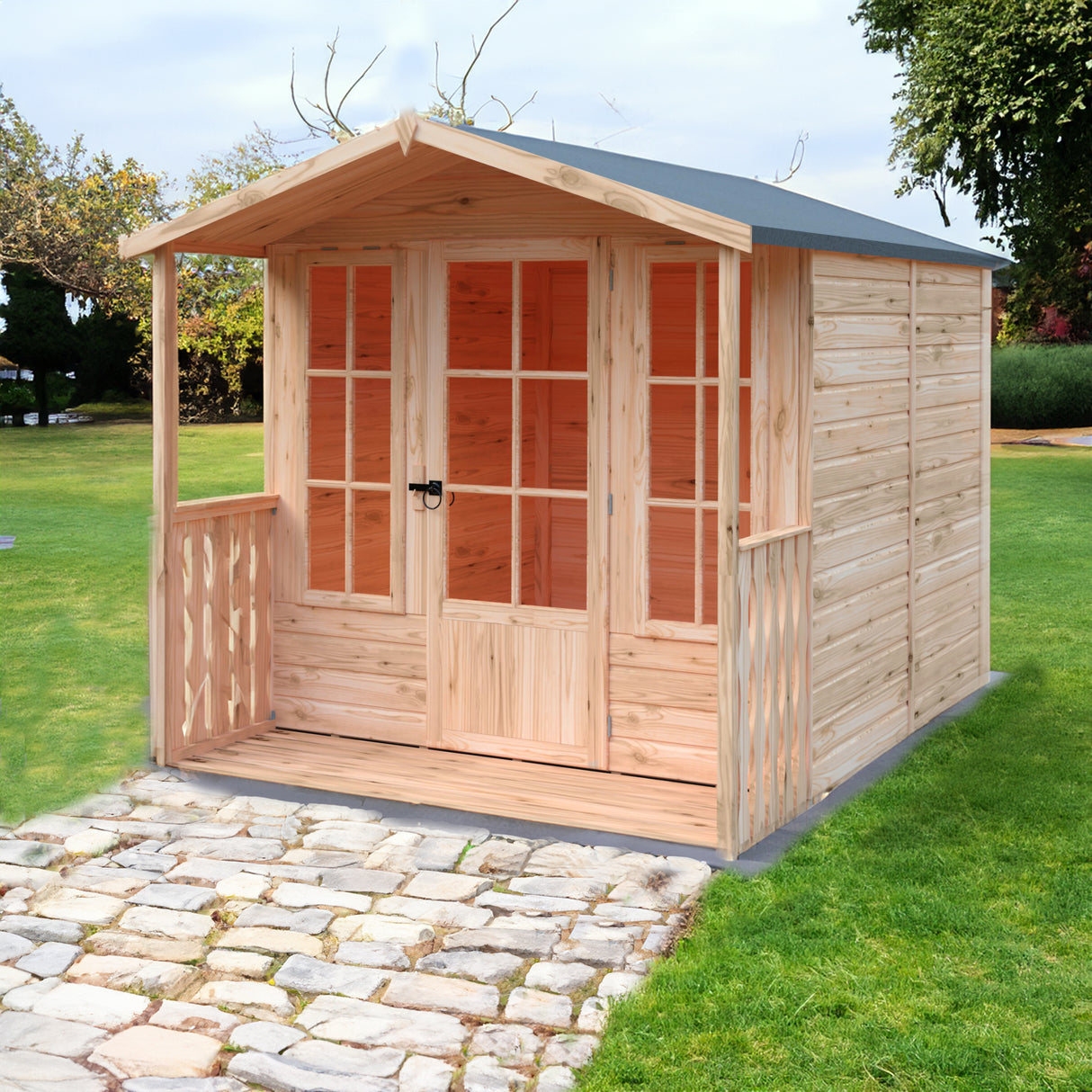 Shire Chatsworth 7x7 Summerhouse with Verandah
