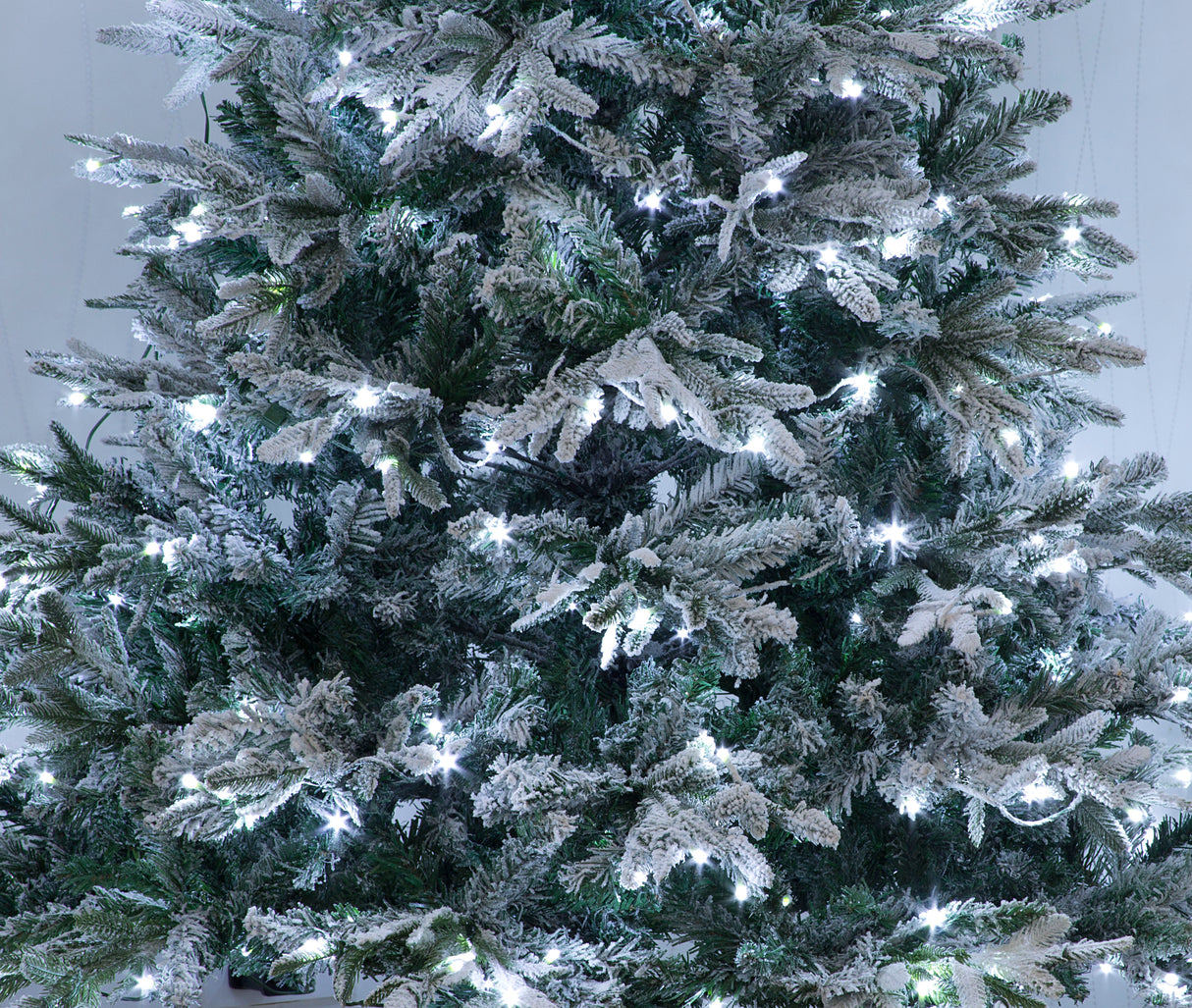 Lapland Fir Pre- Lit Christmas Tree 8ft/240cm - Ice White LEDs