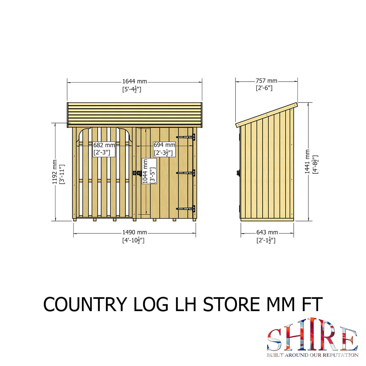 Shire 5x2 Country Tool & Log Store