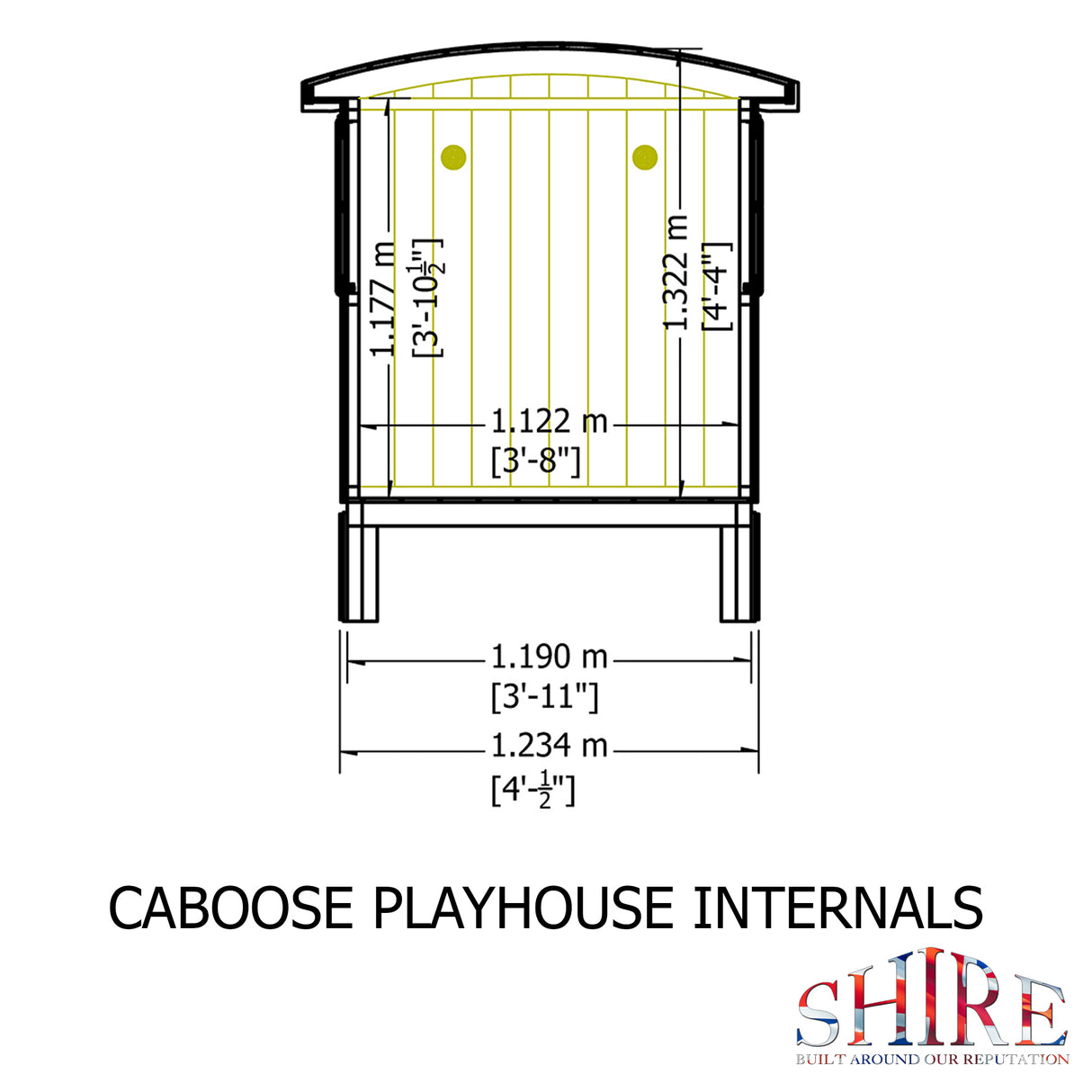 Shire Caboose 4x8 Playhouse