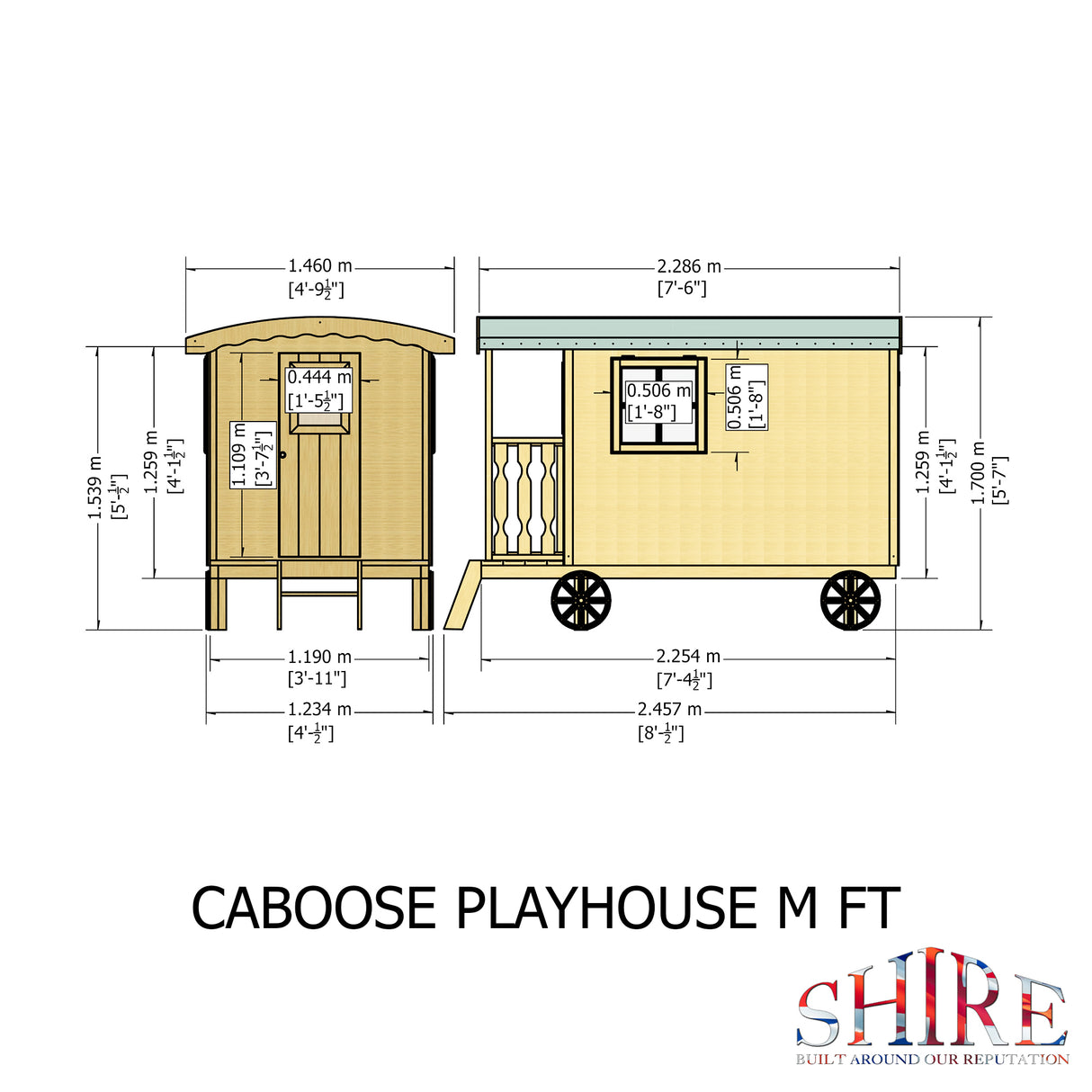 Shire Caboose 4x8 Playhouse