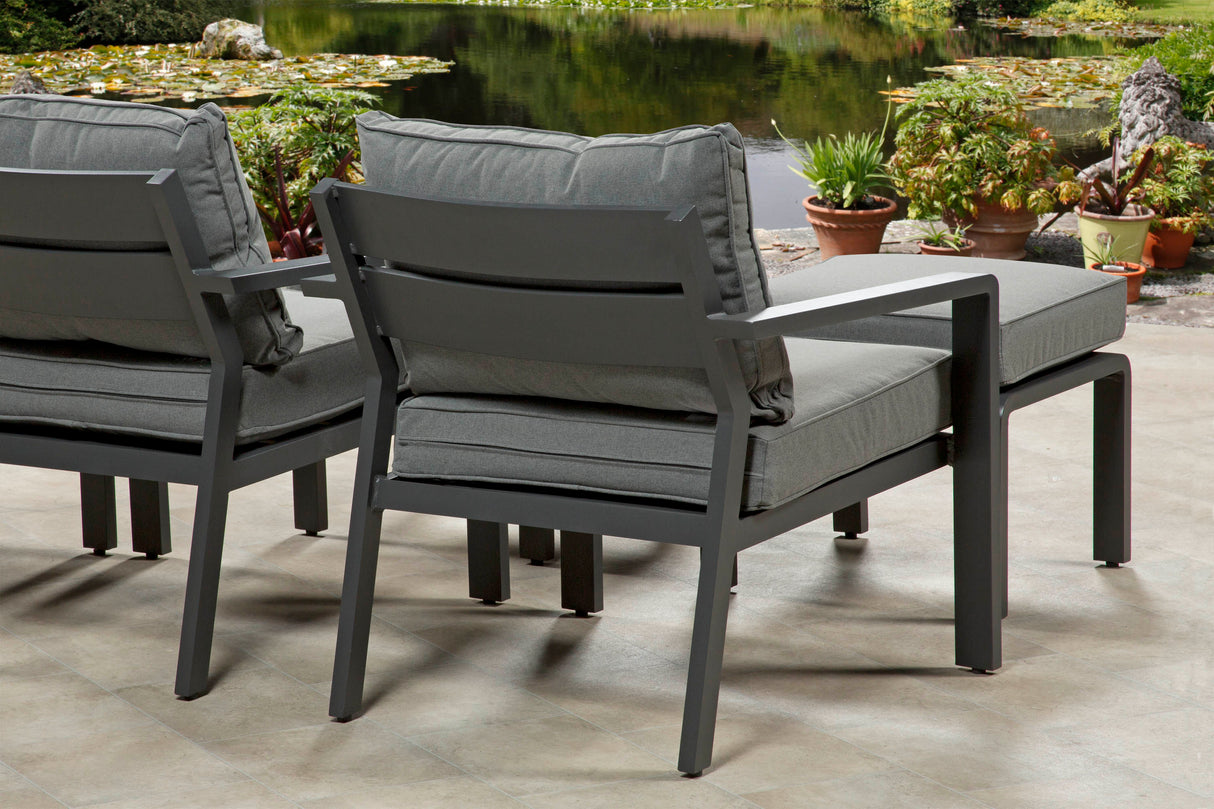 Calais Aluminium 5 Piece Lounge Set