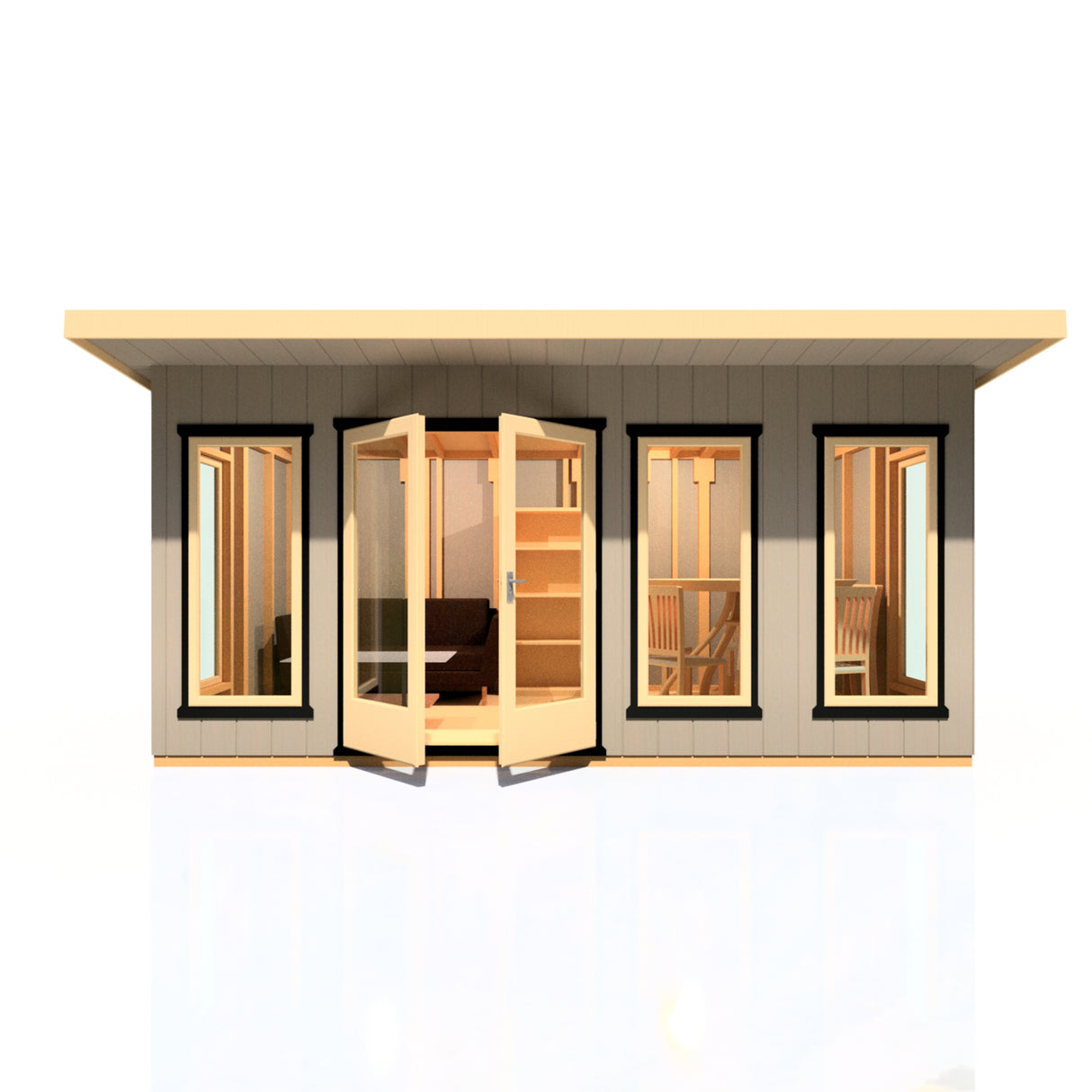 Shire Cali 16x8 Garden Office with Storage